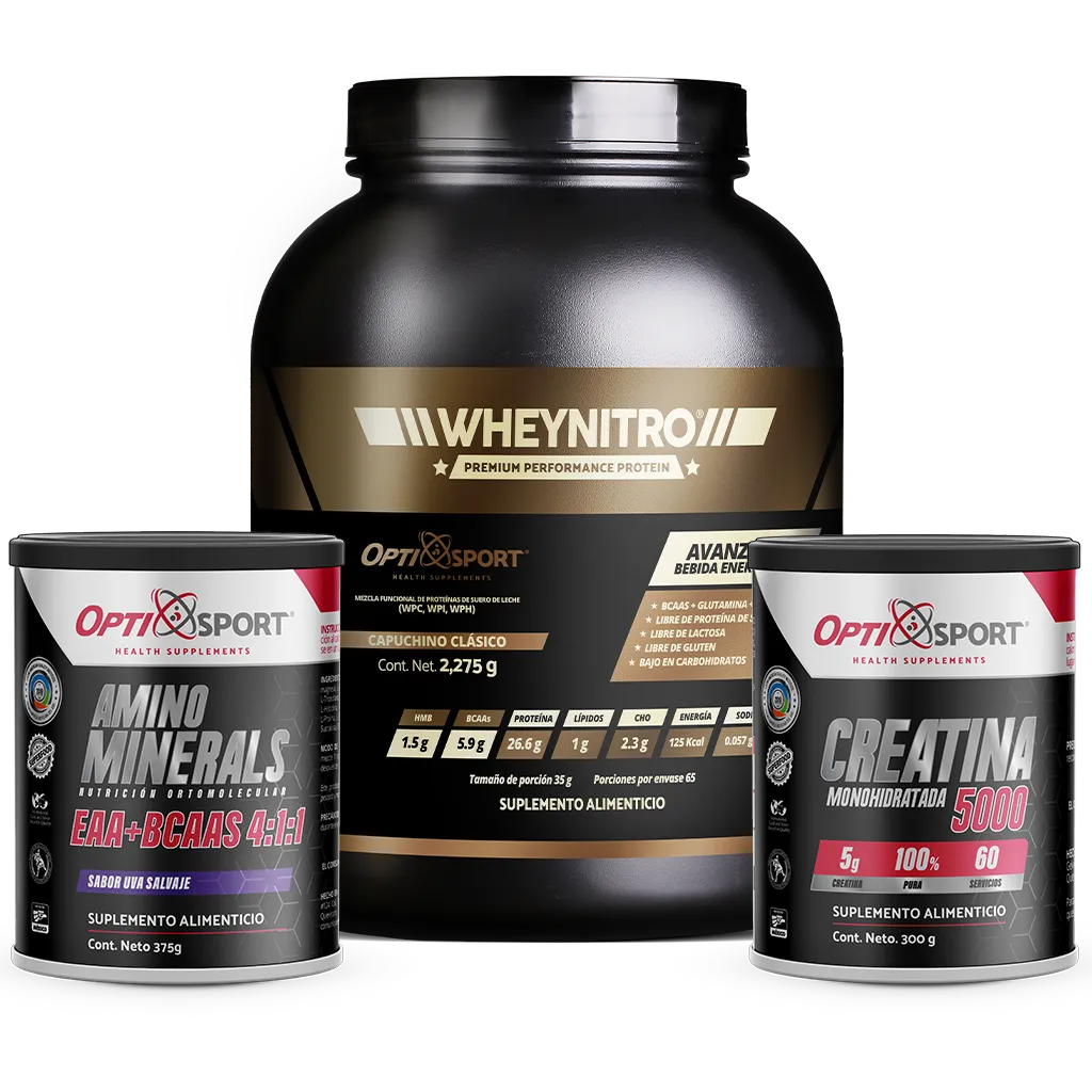 Kit de productos para crecimiento de masa muscular 